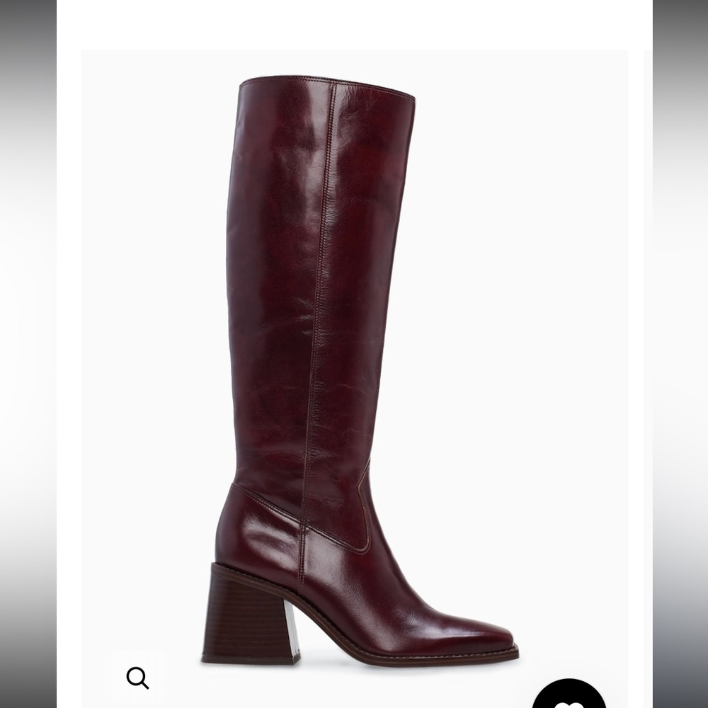 Vince Camuto Sangeti Wide Calf Boot size 9 Burgundy